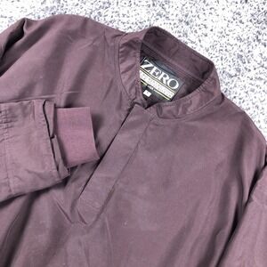 Zero Restriction Jacket Mens Large Purple Lightweight Golf Windshirt Pullover